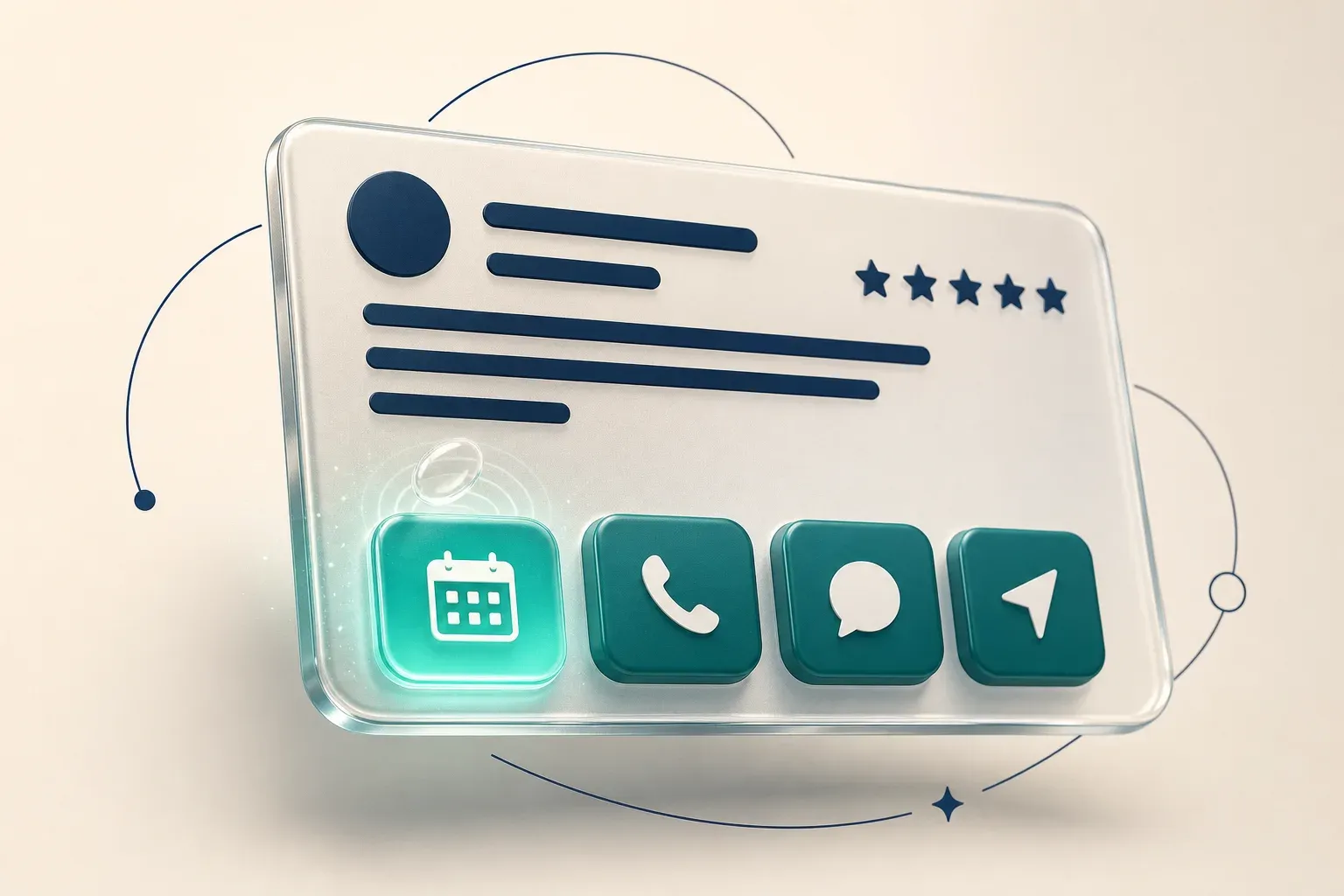 Ask Maps recommendation card with star rating and action buttons for booking, calling, messaging and directions