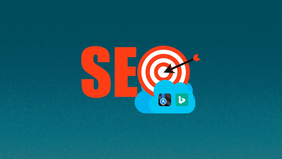 Letters forming the word SEO. The O is a target.