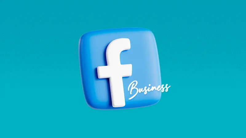 Facebook logo on a blue background