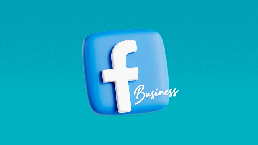 Facebook logo on a blue background