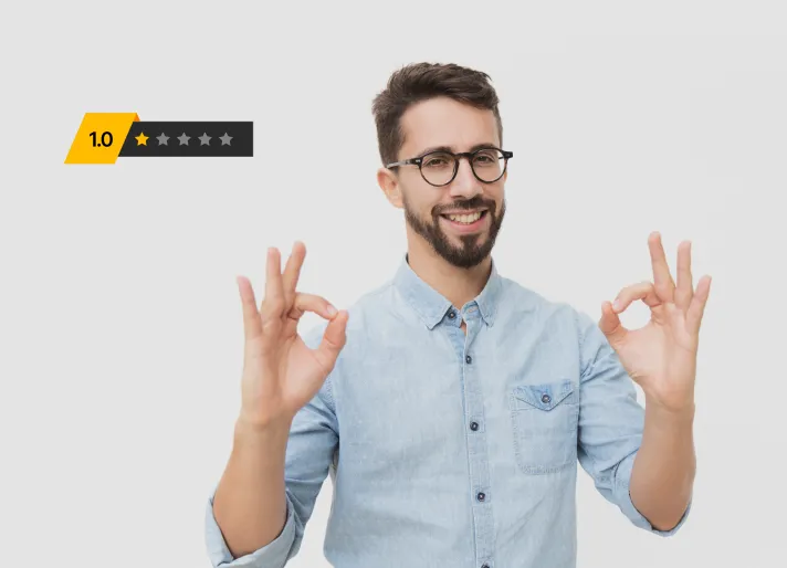 Marketing professional managing online reviews, ensuring brand reputation and customer satisfaction.