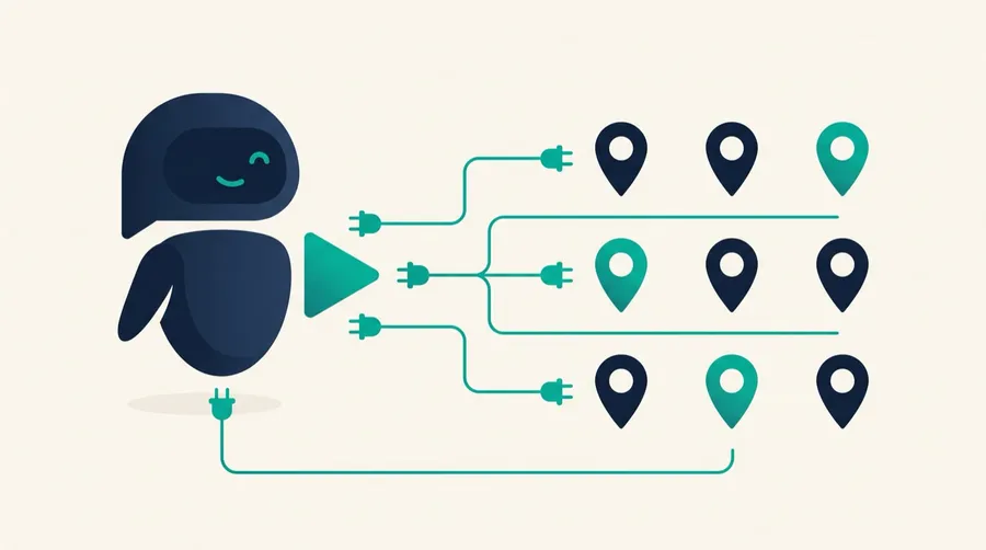An AI agent running local marketing across many business locations