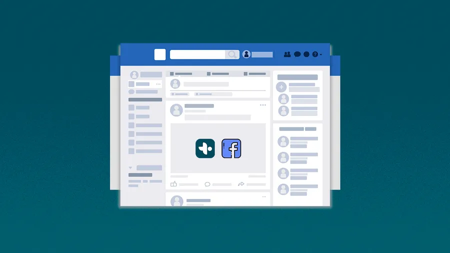 Screenshot of Facebook page with the logos of Facebook and Pluspoint
