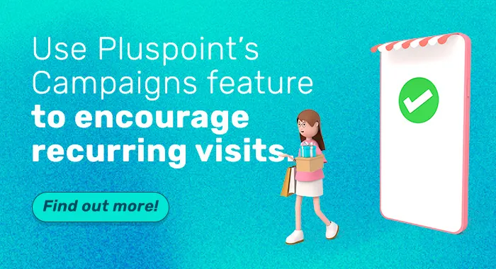 Llamado a la acción hacia la función de campañas de Pluspoint.