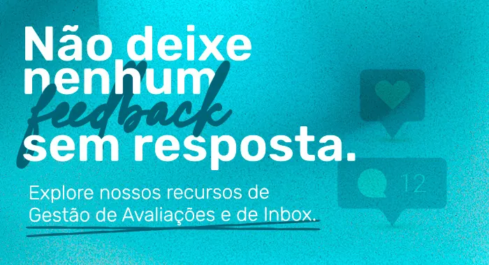 Call-to-action para saber mais sobre os recursos de Inbox e de Avaliações do Pluspoint