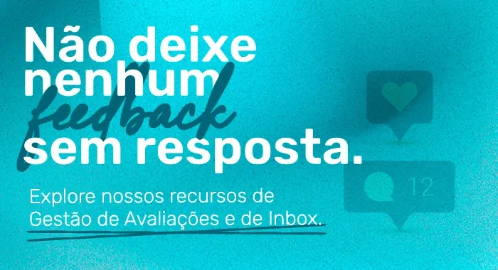 Call-to-action para saber mais sobre o recurso de Avaliações do Pluspoint