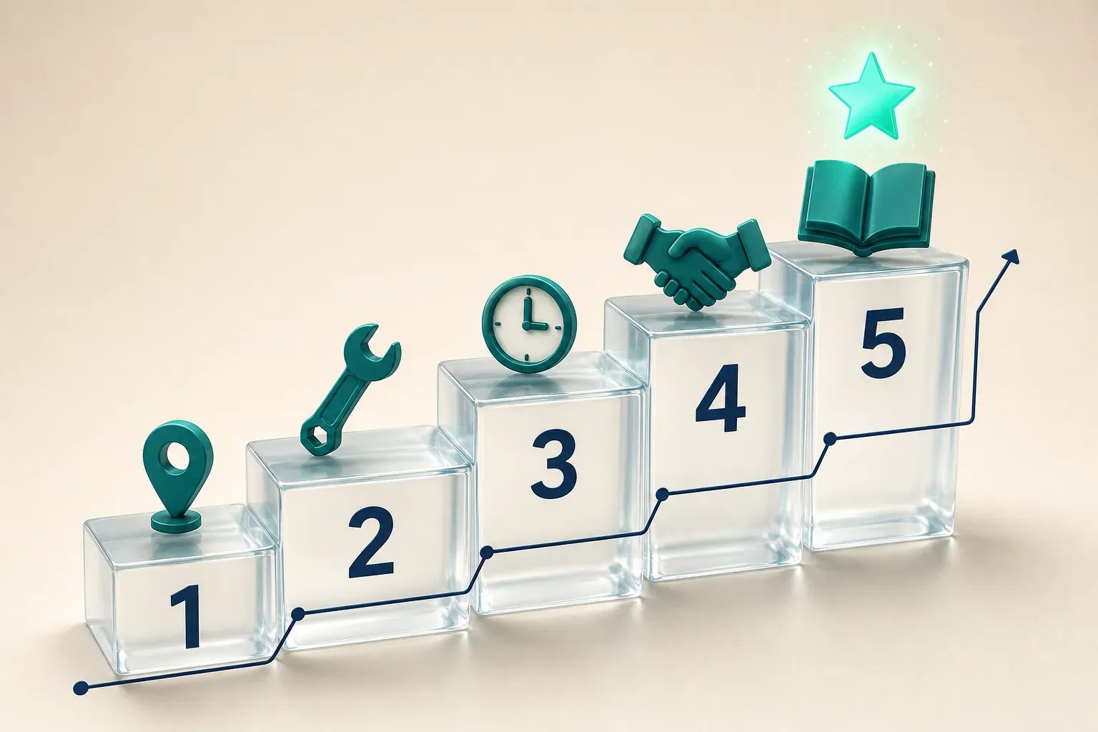 Five-rung ladder of Ask Maps question complexity, from basic searches up to advisory questions needing more evidence