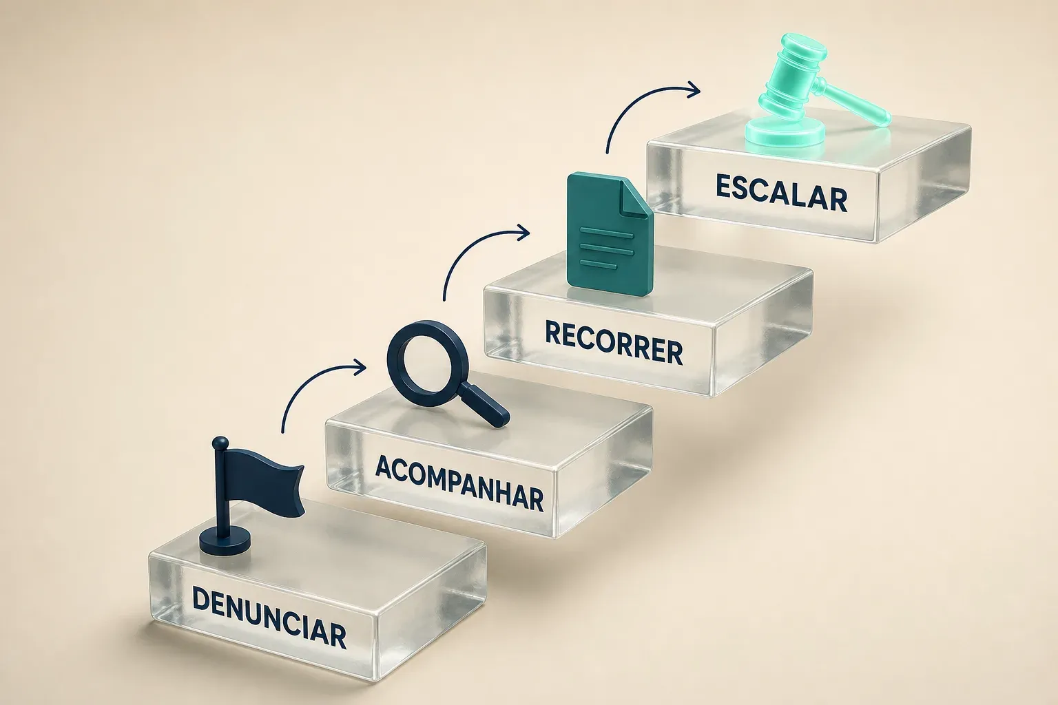 Escada de escalonamento para remover uma avaliação do Google: denunciar, acompanhar, recorrer e escalar